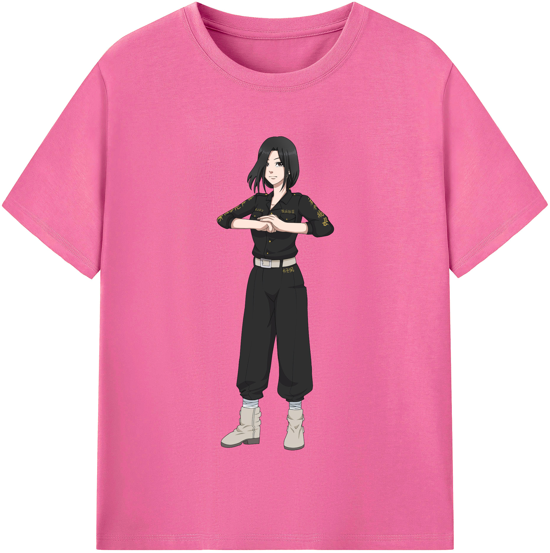 （画像用） 東京リベンジャーズ Tokyo Revengers レディースカジュアルプリントTシャツ（綿100％）